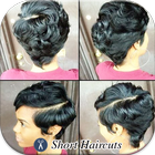 Short Black Women Haircuts आइकन