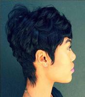 Short Black Women Haircuts Cartaz