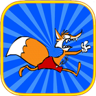 Cartoon fox icon