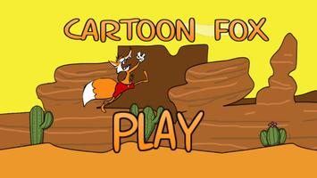 Cartoon fox poster