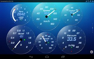 Torque Theme Gold Glass OBD 2 ảnh chụp màn hình 2