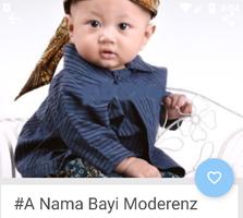 Rangkaian Nama Bayi Laki Laki Modern Affiche