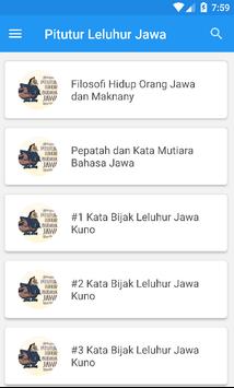 Kumpulan Kata  Bijak Leluhur Jawa  Kuno  for Android APK 
