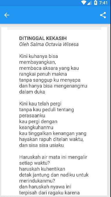 Unduh Gratis Gambar Kumpulan Puisi Patah Hati Sedih For Android Apk Download Terupdate by Cikimm