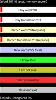 Learn vocabulary by recordings Screenshot 1