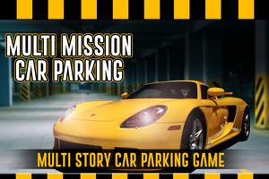 multi mission car parking 3D الملصق