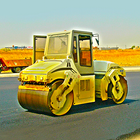 City Road Roller Construction-icoon