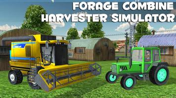 Forage Combine Harvester Sim Affiche