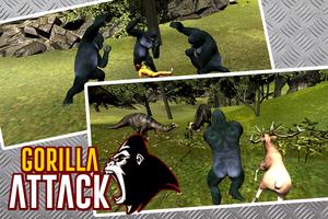 gorilla Attack Simulator 3D ảnh chụp màn hình 2