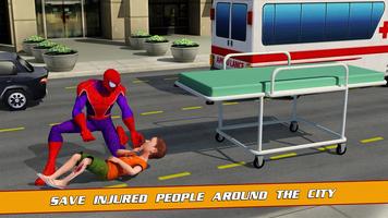 Super Spider Hero City Rescue Games Affiche