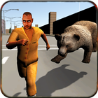 play bear attack simulator 3D icône