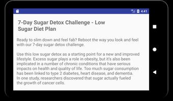 Plan de régime à faible teneur en sucre capture d'écran 2