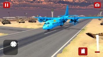 US Police Plane Flight Landing Driving Simulator poster