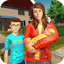 Virtual Sister Happy Mom Newborn Baby Family Game APK