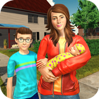 آیکون‌ Virtual Sister Happy Mom Newborn Baby Family Game