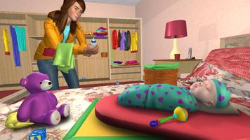 Virtual Sister Happy Mom Newborn Baby Family Game Ekran Görüntüsü 2