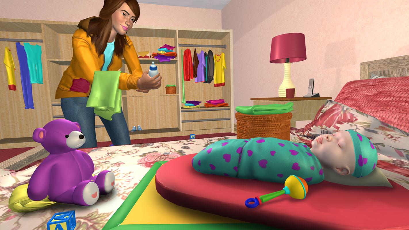 Virtual Sister Happy Mom Newborn Baby Family Game for ...