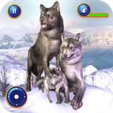Wolf Family Simulator: Juegos de vida silvest icono