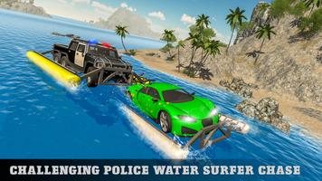 6x6 Police Camion Surfer Eau Criminal Chase Game capture d'écran 1