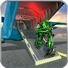 Airplane Flying Robot Car Transporter icon