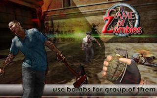 Game of Zombie : Free Shooting Game - FPS ảnh chụp màn hình 3