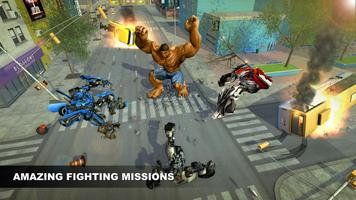Monster Superhero VS Robot transformar la batalla captura de pantalla 2