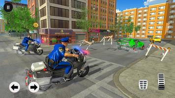 Police Moto Bike Real Gangster Chase syot layar 1