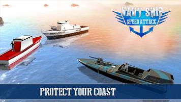 Navy Police Speed Boat Sim 3D syot layar 2