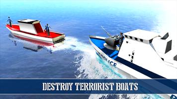 برنامه‌نما Navy Police Speed Boat Sim 3D عکس از صفحه