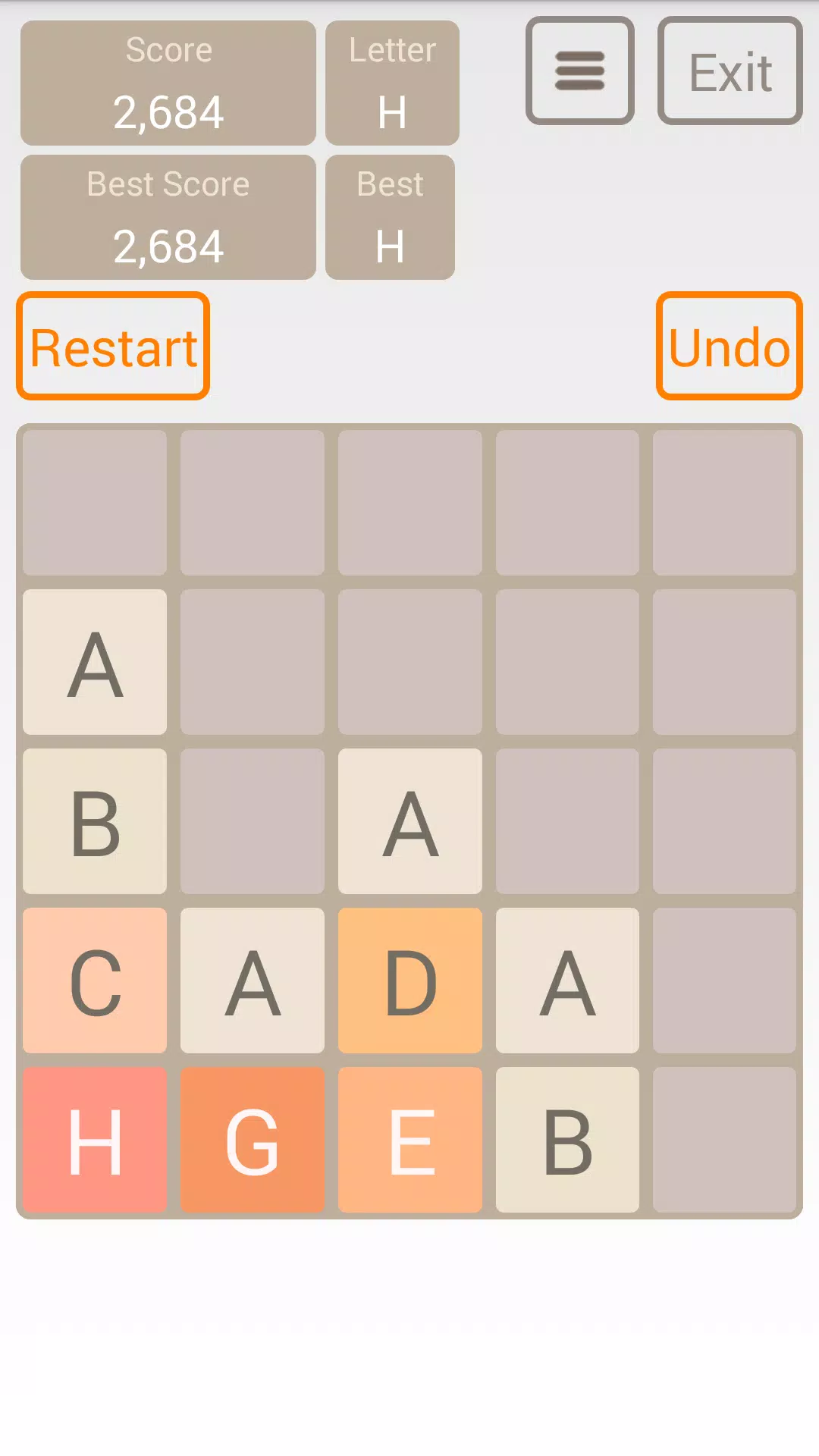 2048 Alphabet A To Z For Android Apk Download