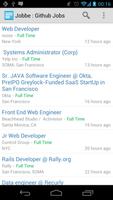 Jobbe : Github Jobs Finder पोस्टर