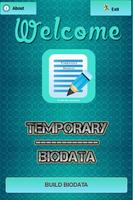 Temporary Biodata تصوير الشاشة 1