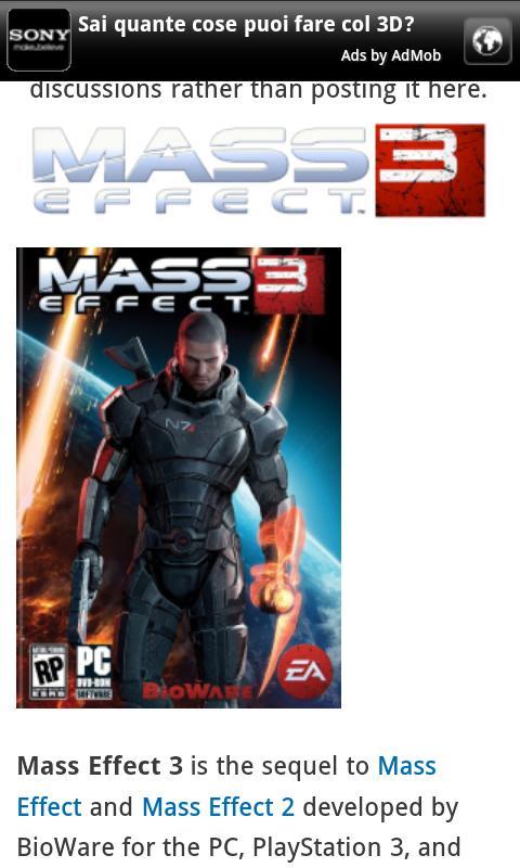 Mass Effect 3 Wiki For Android Apk Download