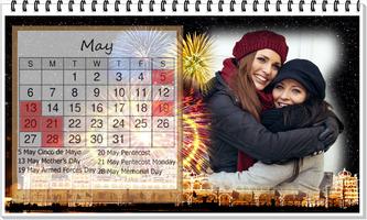 Calendar 2018 photo Frame Wallpaper HD screenshot 3