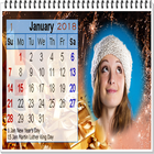 Icona Calendario 2018 cornice per foto