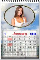 2018 Calendar photo frame wallpaper poster
