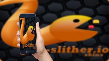 Pac Slither.io skins poster