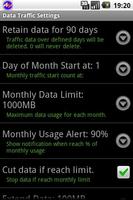 برنامه‌نما Data Traffic Control عکس از صفحه