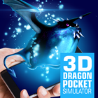 Icona 3D Drago simulatore pet tasca