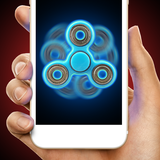 Laser fidget hand spinner icon