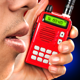 Portable police walkie-talkie ícone