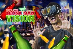 Vision drunk man - prank filte poster