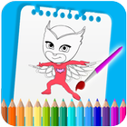 How To Color Pj Mask Coloring Book For Adult icône