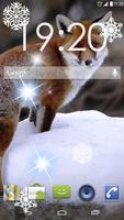 Fox in the Snow Live Wallpaper تصوير الشاشة 1