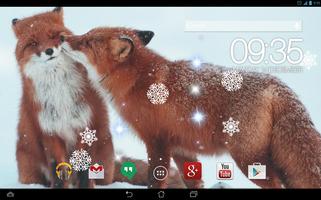 Fox in the Snow Live Wallpaper syot layar 3