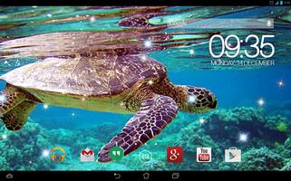 Underwater Turtles Live WP syot layar 2