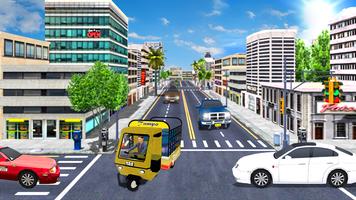 City Rickshaw Cargo Transport: Driver Simulator 3D স্ক্রিনশট 1