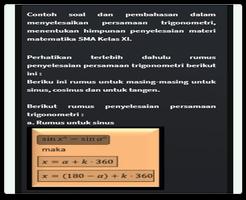 Menyelesaikan Persamaan Trigonometri capture d'écran 1