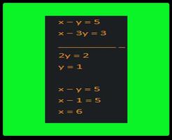 Système d'équations linéaires et quadratiques capture d'écran 2