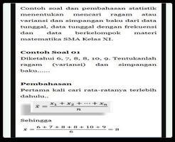 Monimuotoisuuden tilastot ja standardivariaatiotie capture d'écran 1